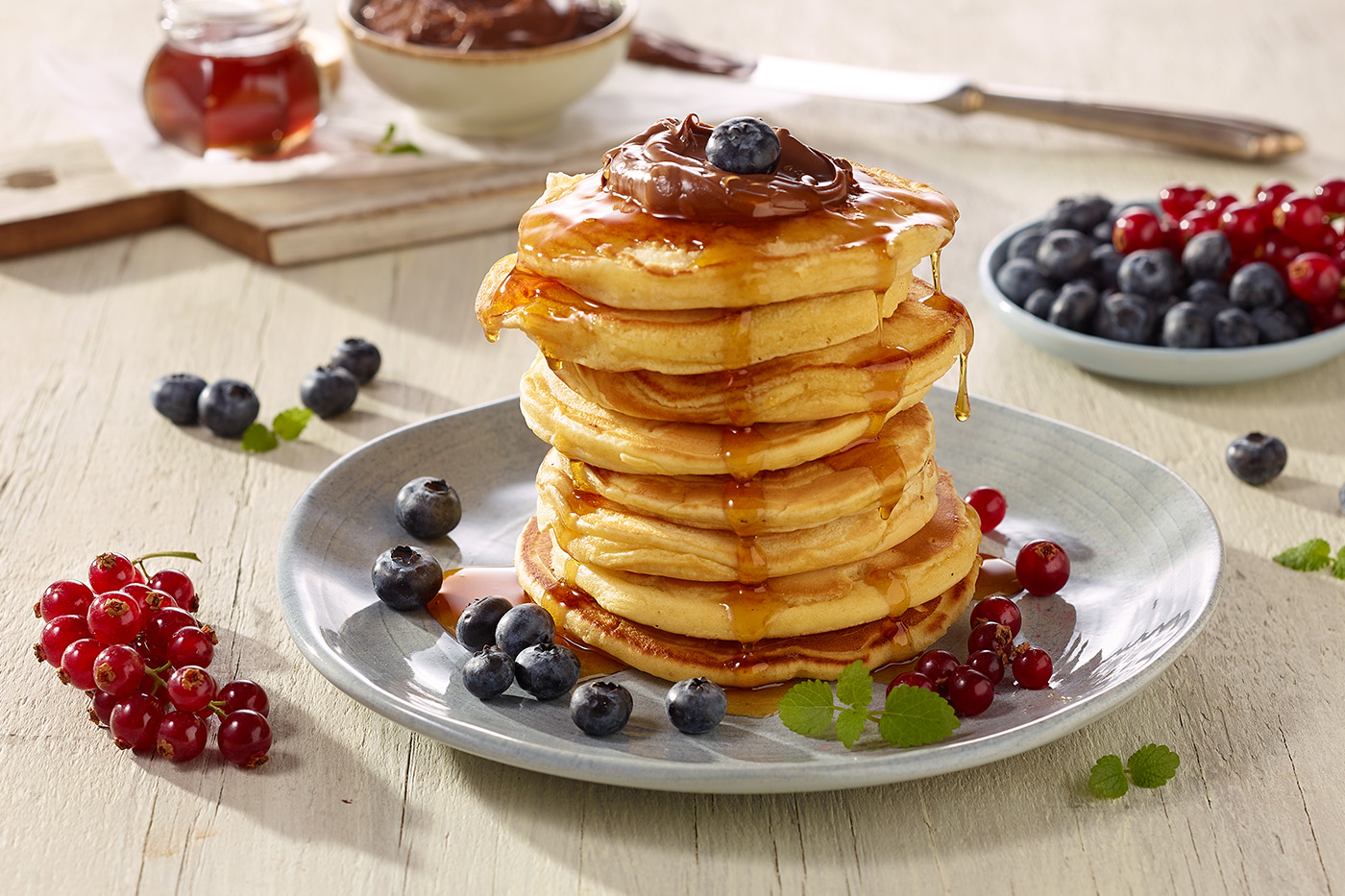 pancakes foodstyling und food-fotografie wesemann werbeagentur