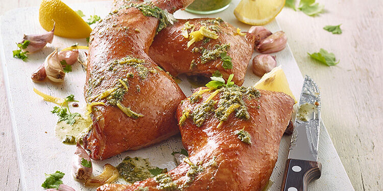 foodfotografie und foodstyling fleisch entenkeule