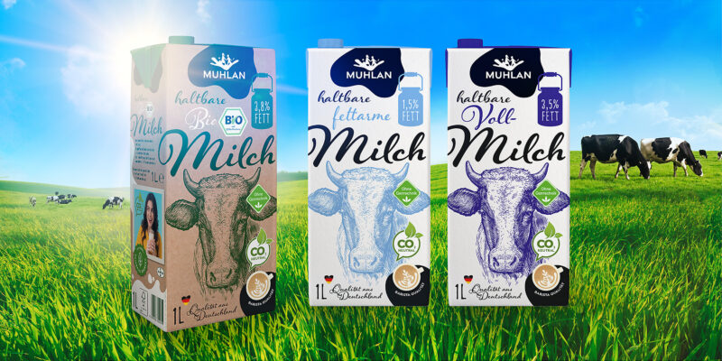 modernes verpackungsdesign lebensmittel milch