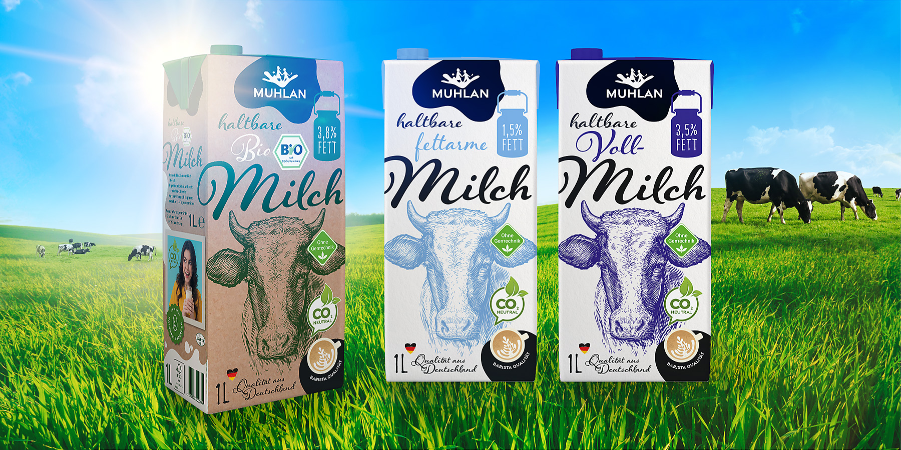 modernes verpackungsdesign lebensmittel milch