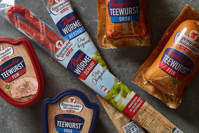 verpackungsdesign wurst rügenwalder
